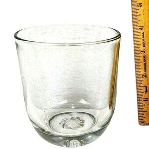 Glass Clear Candle Holder New 3 Inches High  62f